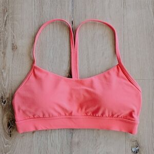 Lululemon Flow Y Bra, Size 6, Raspberry Cream